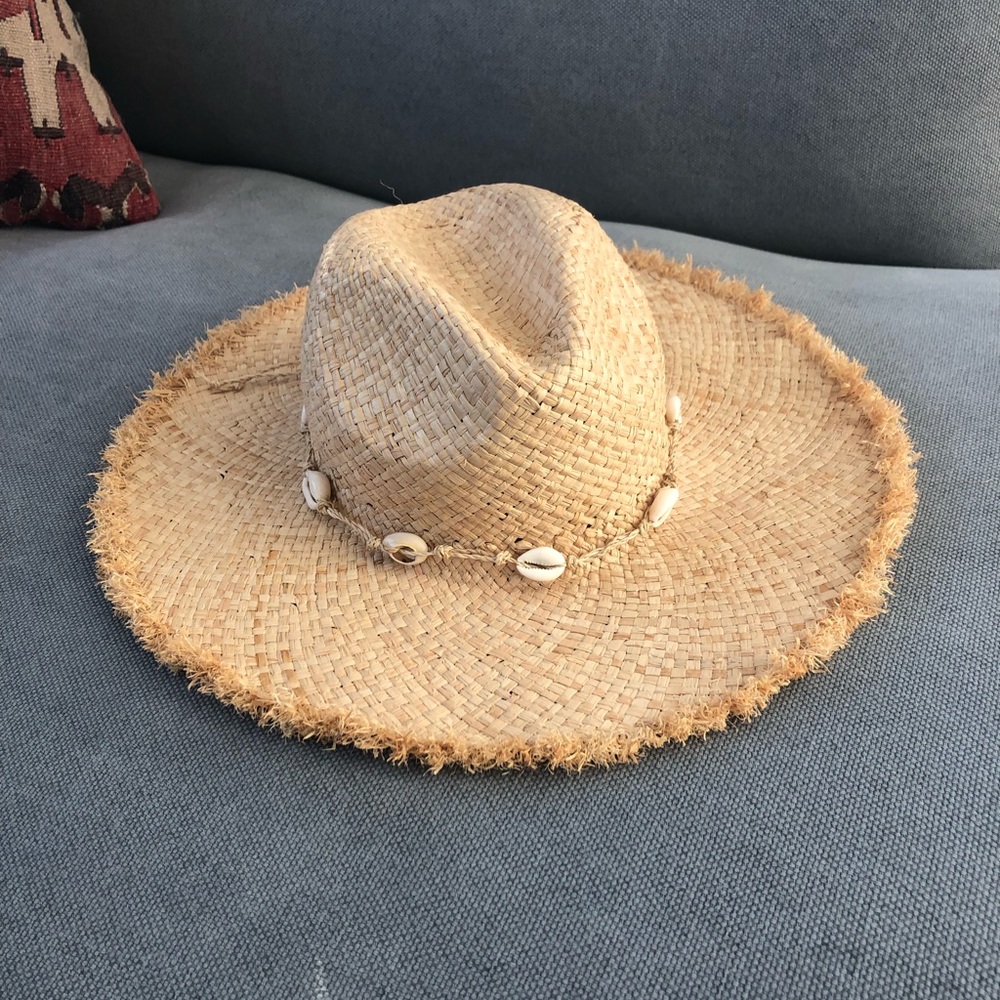 Shell Madewell Straw Beach Hat